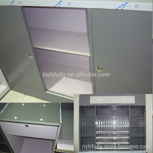The Counter (Cabinet & checkout) for Convenient Store with cigarettes and wine